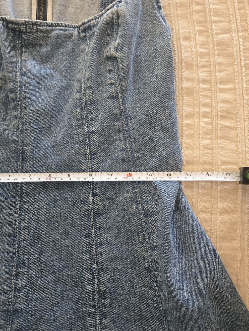 Abercrombie & Fitch Mila Mini Dress | Denim | Medium Tall - Picture 6 of 8
